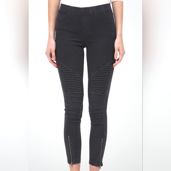 Beulah Denim - Beulah Women's Ankle Zip Moto Pant